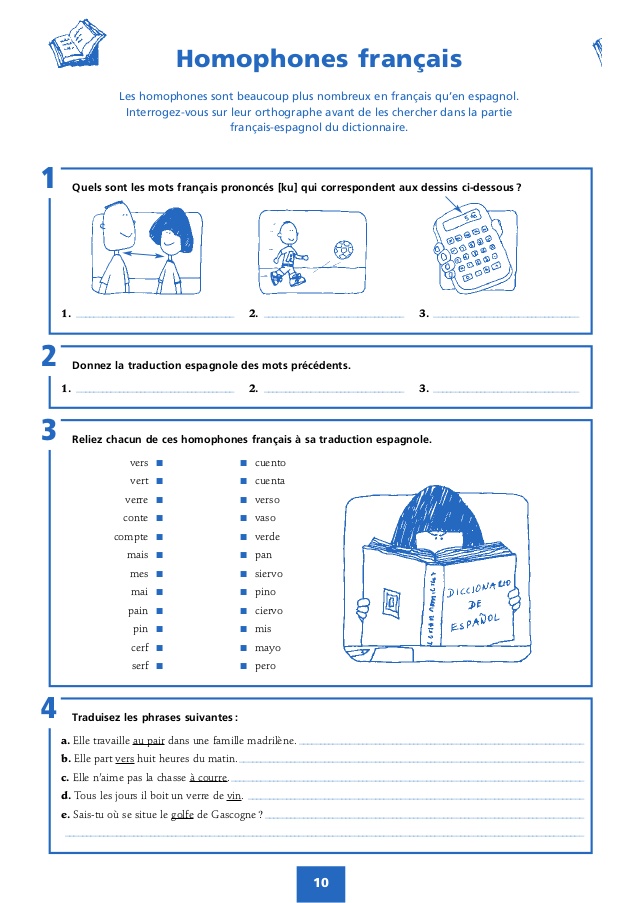 Recto verso traduction espagnol-francais