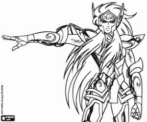 Coloriage chevalier zodiaque