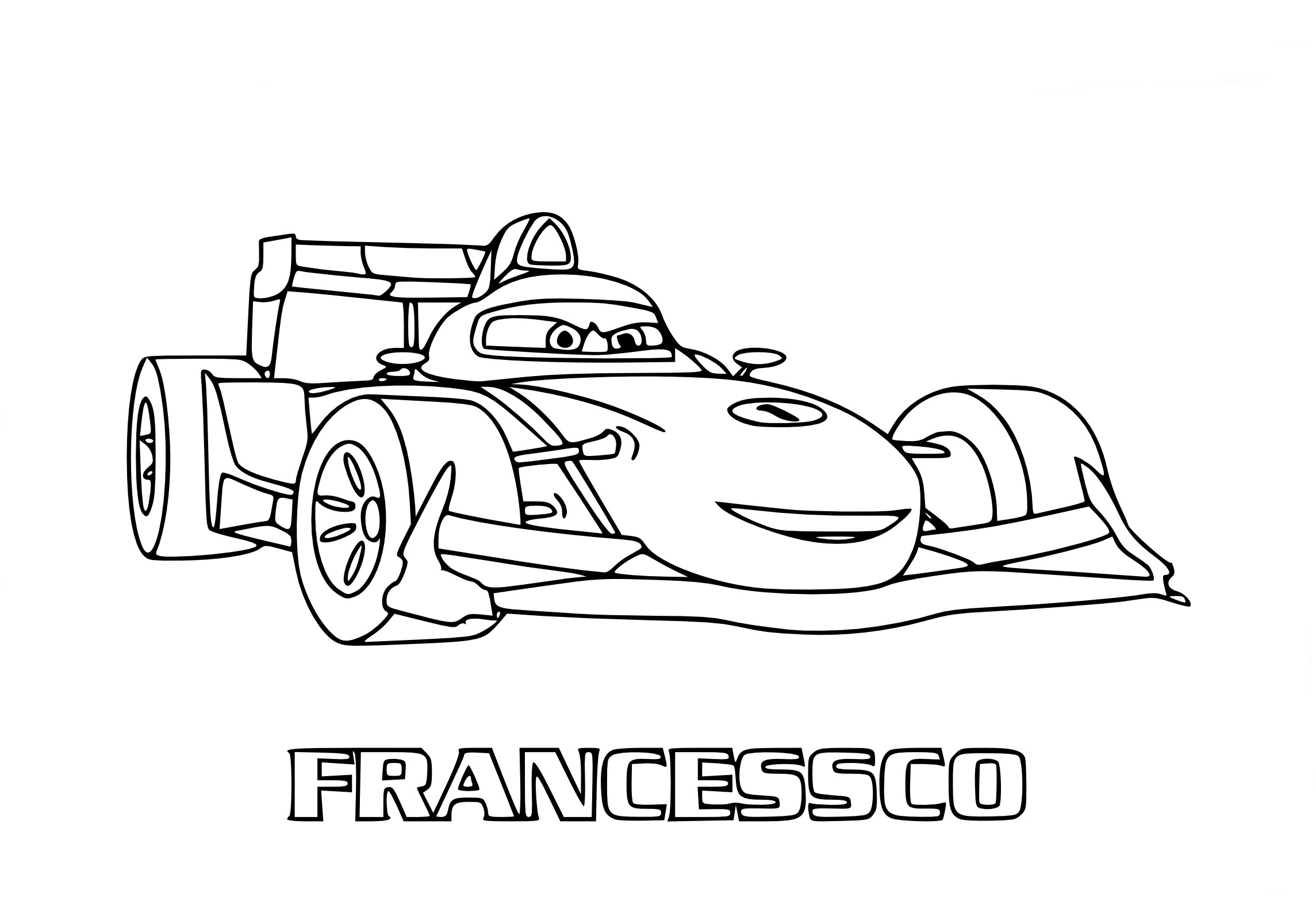 Coloriage cars francesco