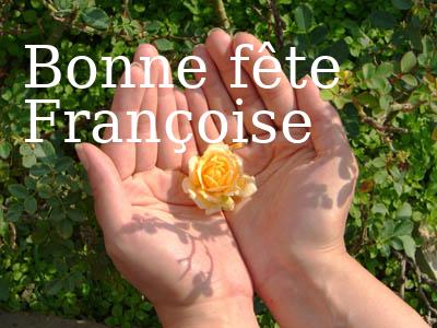 Carte bonne fête françoise