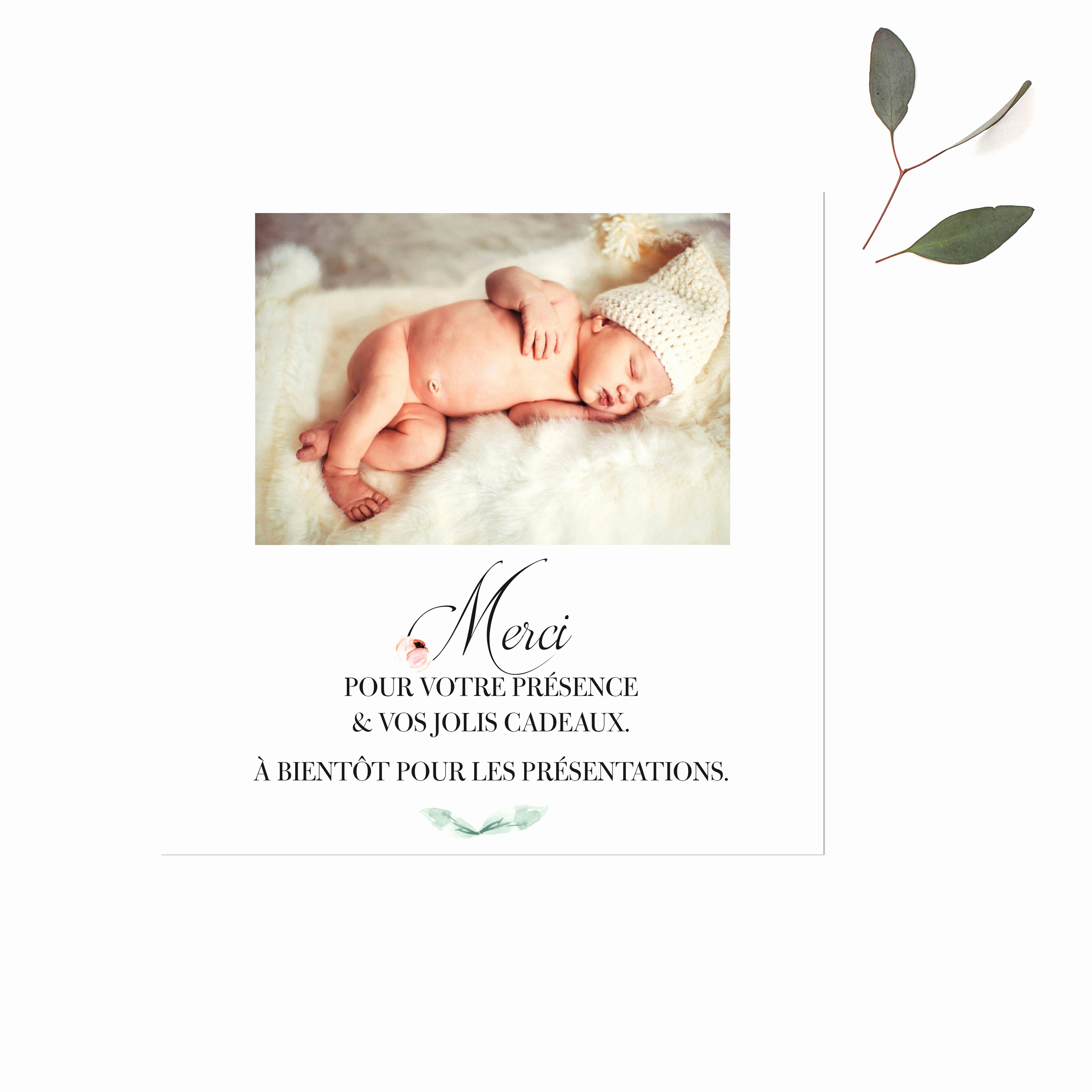 Carte virtuelle remerciement naissance gratuite