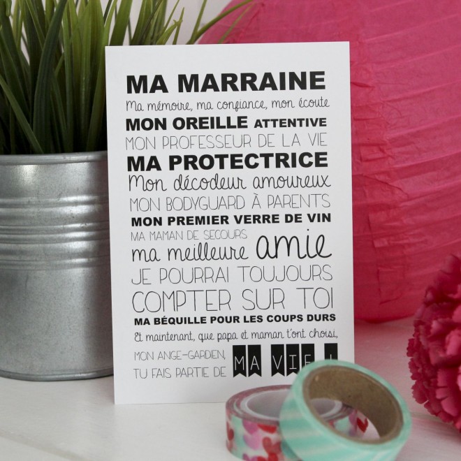 Lettre à ma marraine