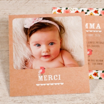 Remerciement naissance belgique