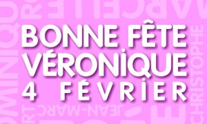 Carte bonne fête véronique