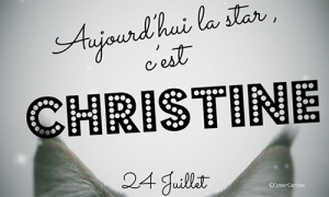 Carte virtuelle bonne fete christine