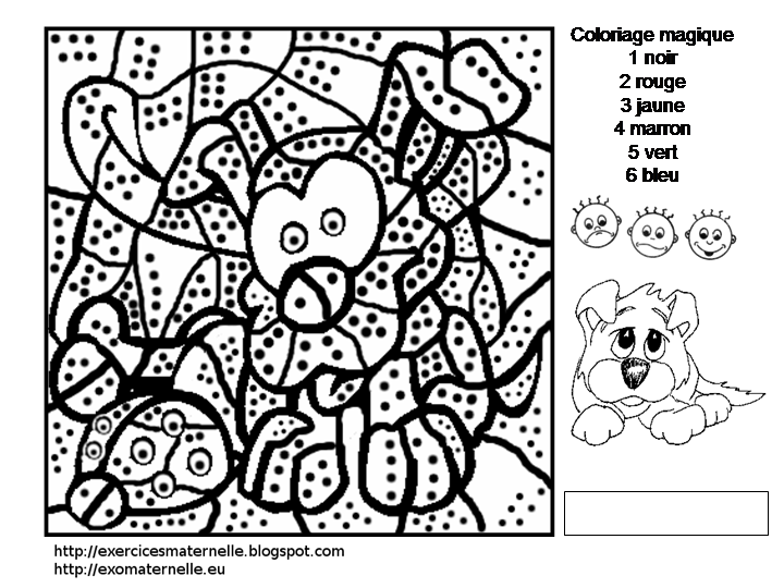 Lescoccinelles coloriage magique