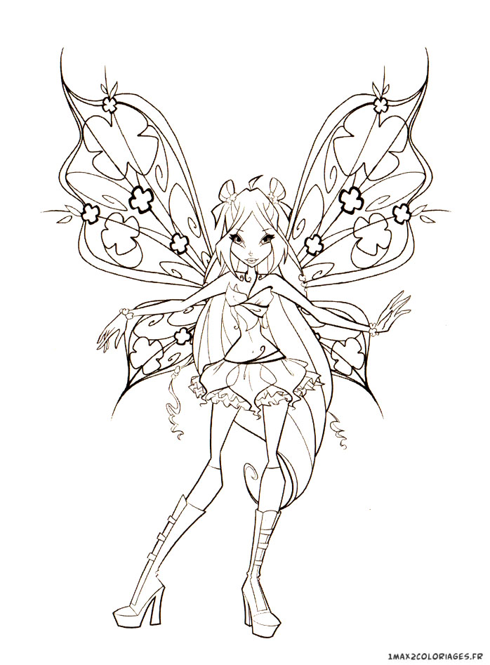 Coloriage winx lovix