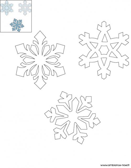 Dessin de flocon de neige à imprimer