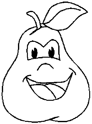 Coloriage legumes rigolo