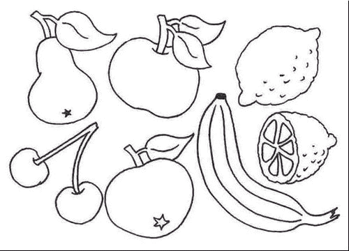 Dessin fruit et legume a imprimer
