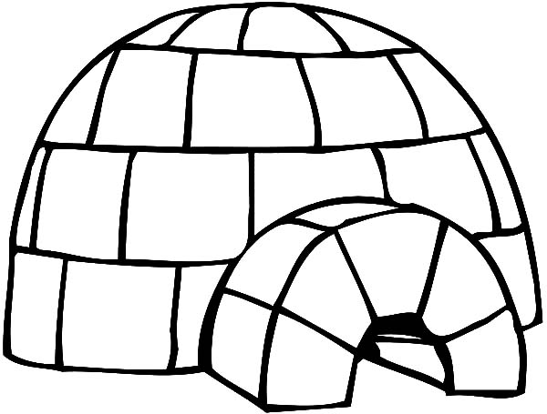 Coloriage igloo