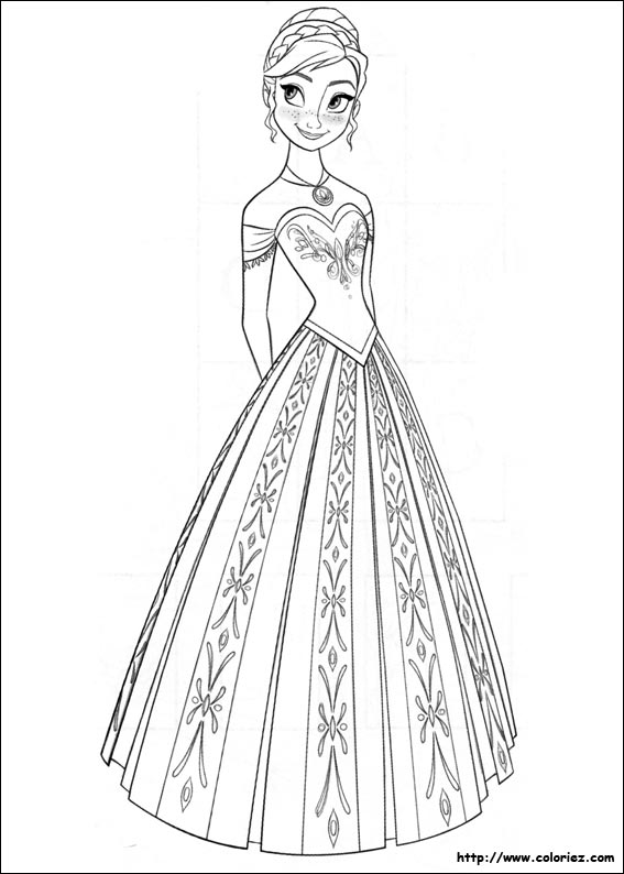 Coloriez.com reine des neiges