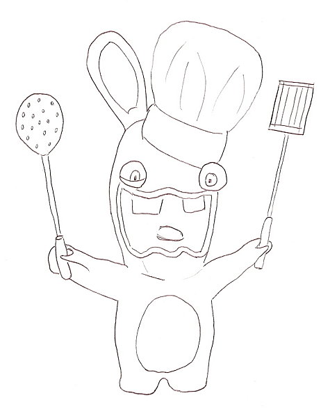 Coloriage de lapin cretain