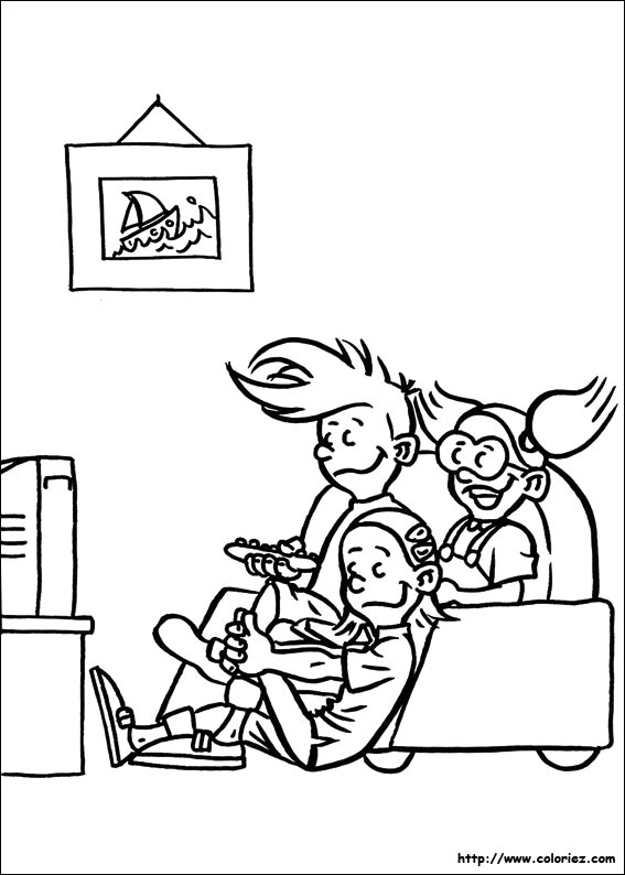 Coloriage de télévision