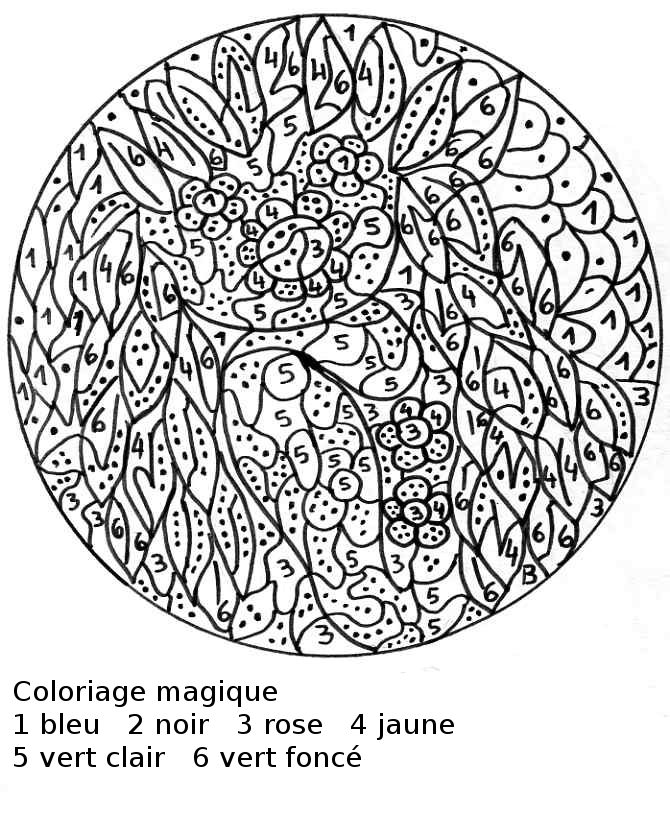 Coloriage magique 3eme