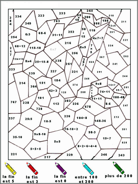 Dessin calcul a imprimer