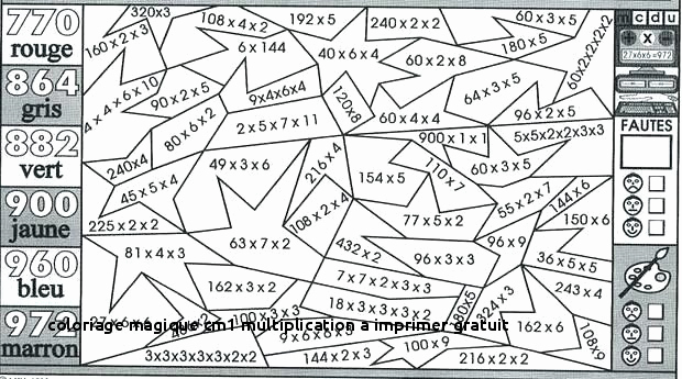 Coloriage magique a imprimer cm1