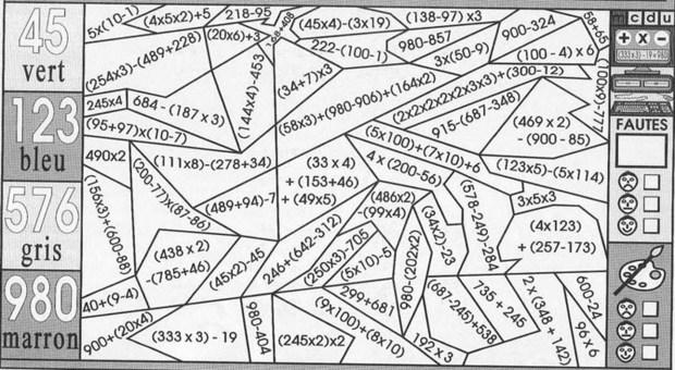 Coloriage magique 3eme