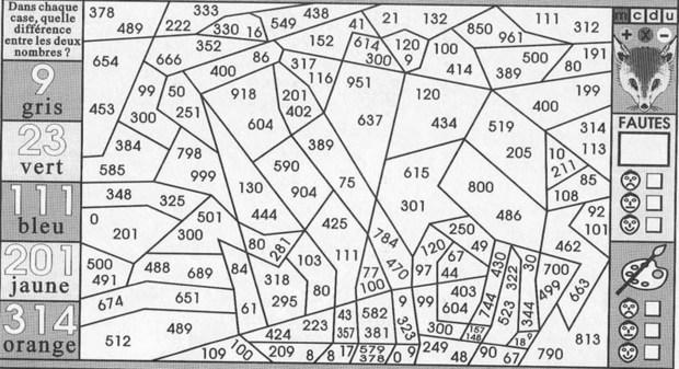 Coloriages magiques difficiles a imprimer
