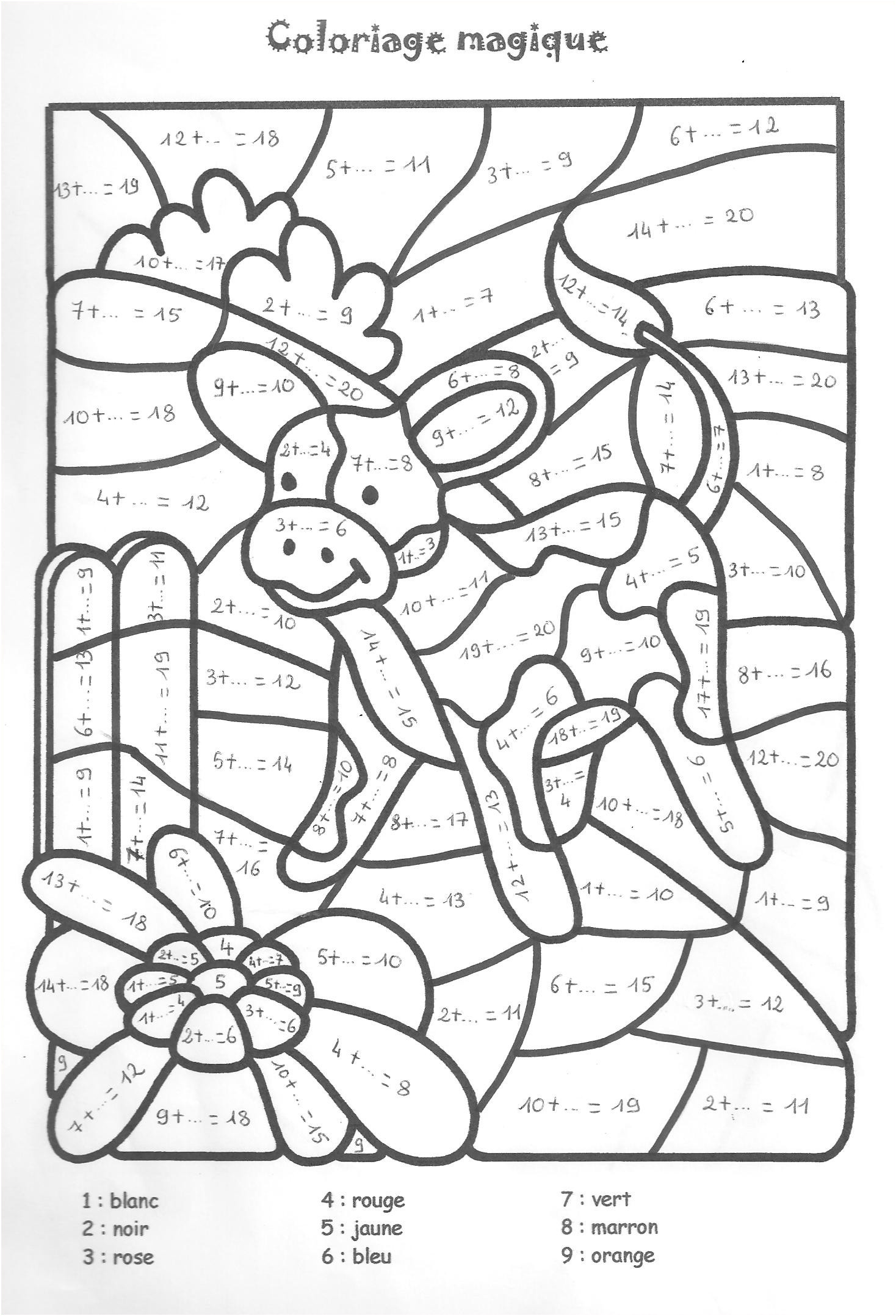 Coloriage magique maternelle lettres