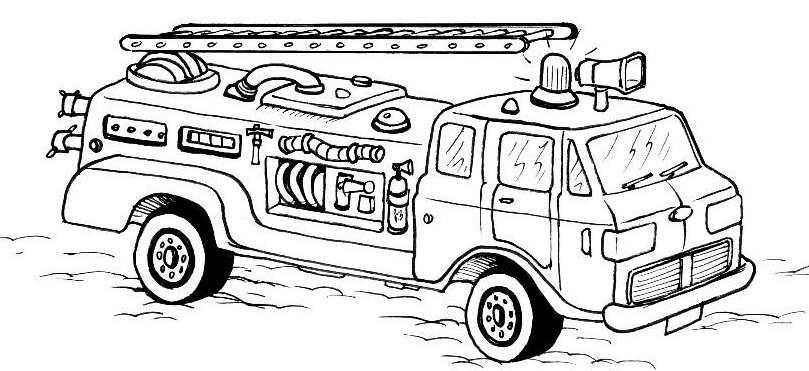 Coloriage camion de police