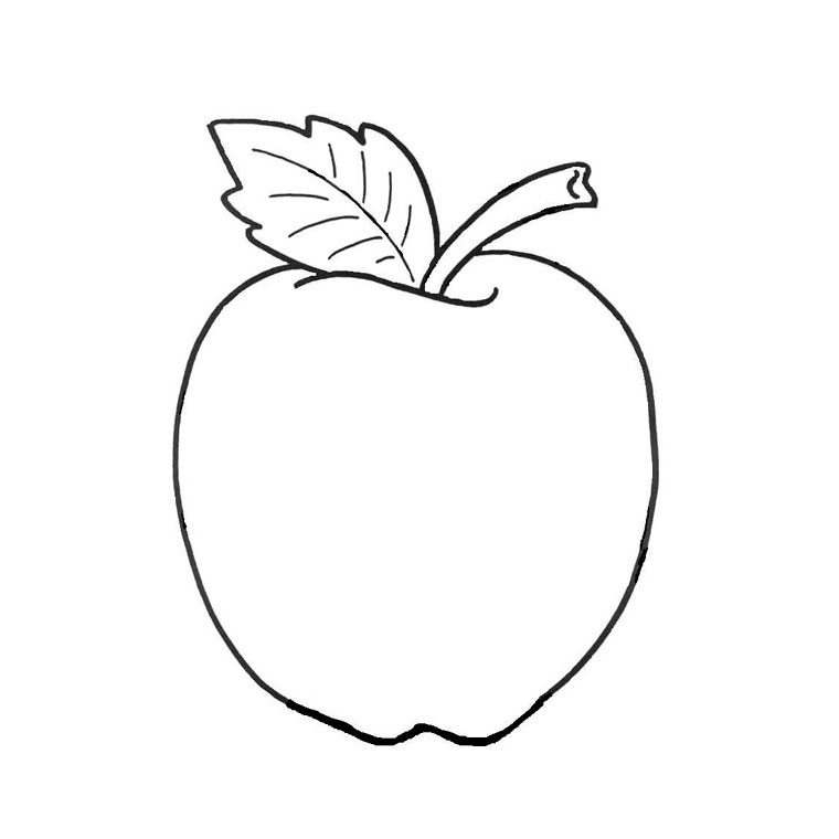Dessin pomme a imprimer