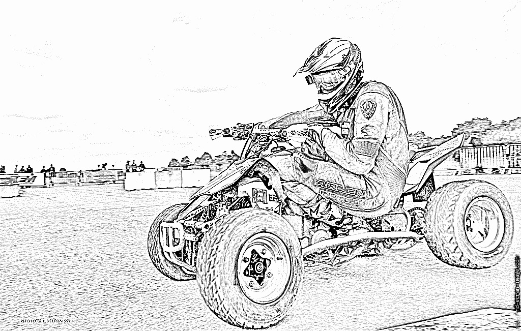 Coloriage magique moto