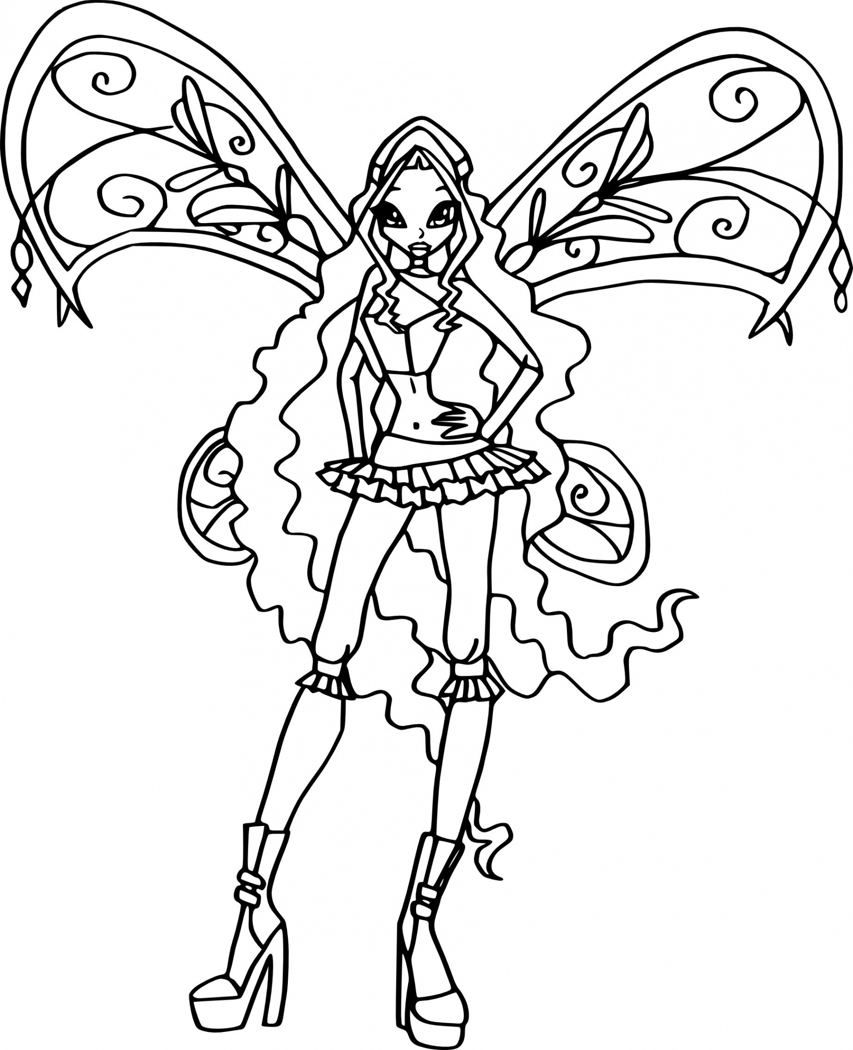 Coloriage de winx lovix