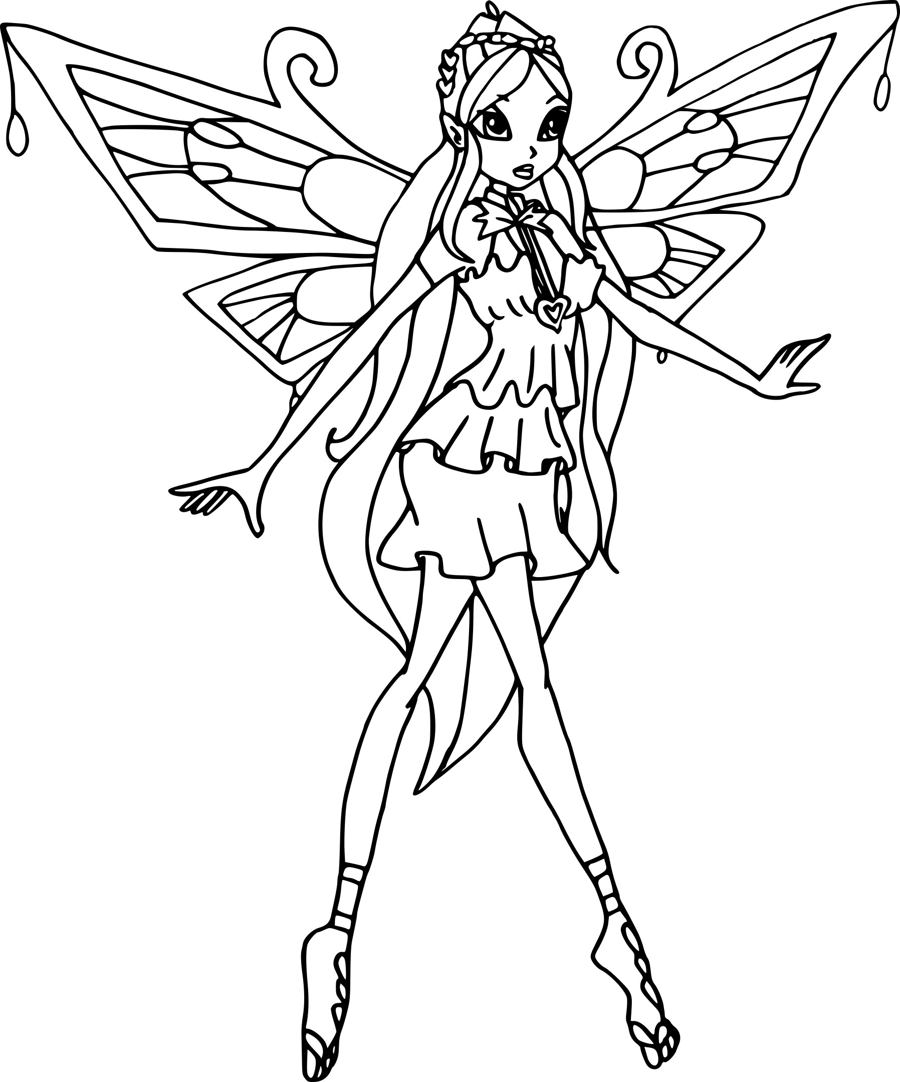 Coloriage à imprimer winx believix