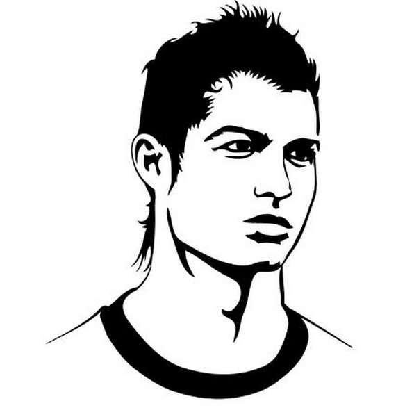 Dessin de cristiano ronaldo a imprimer