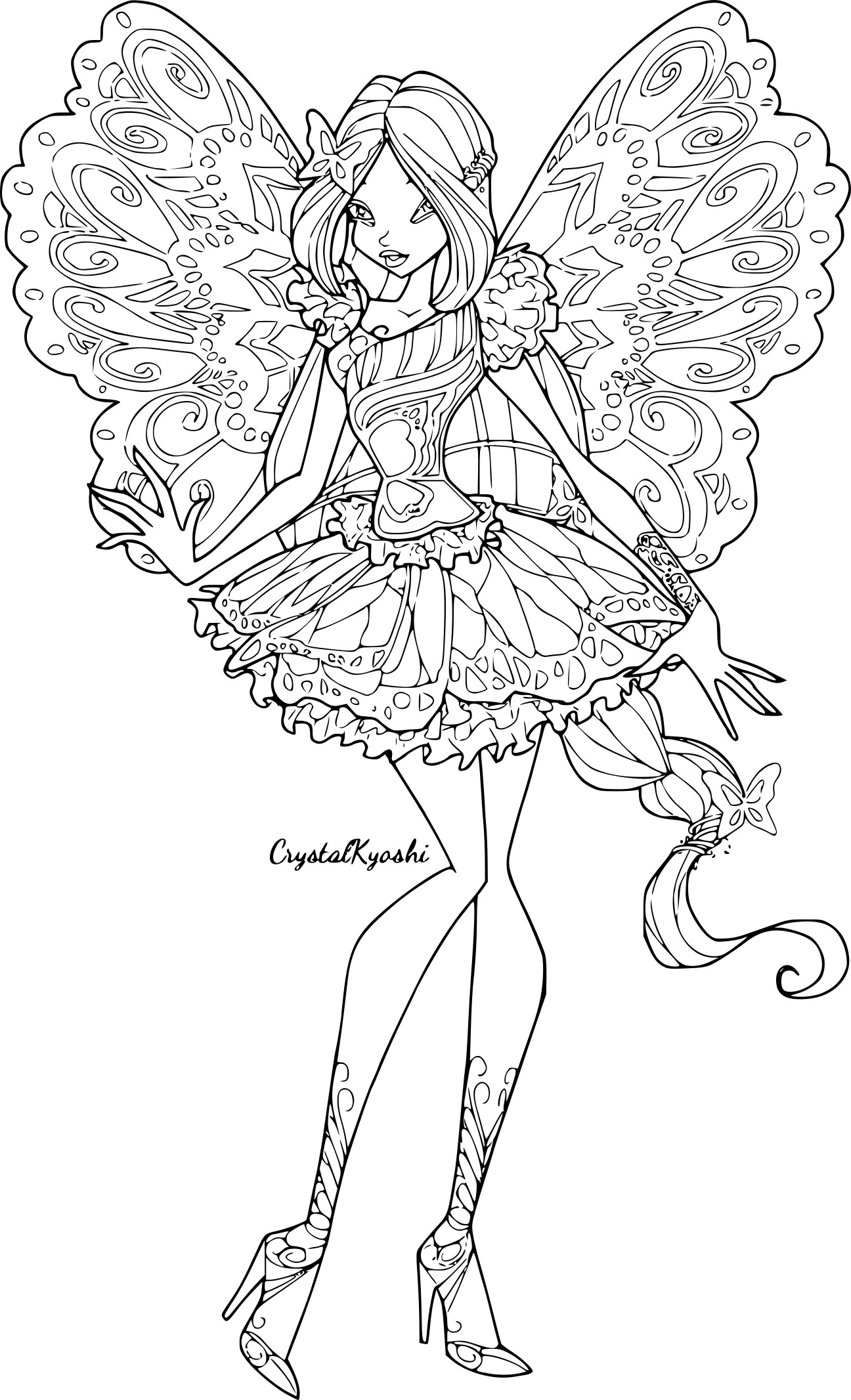 Winx coloriage flora