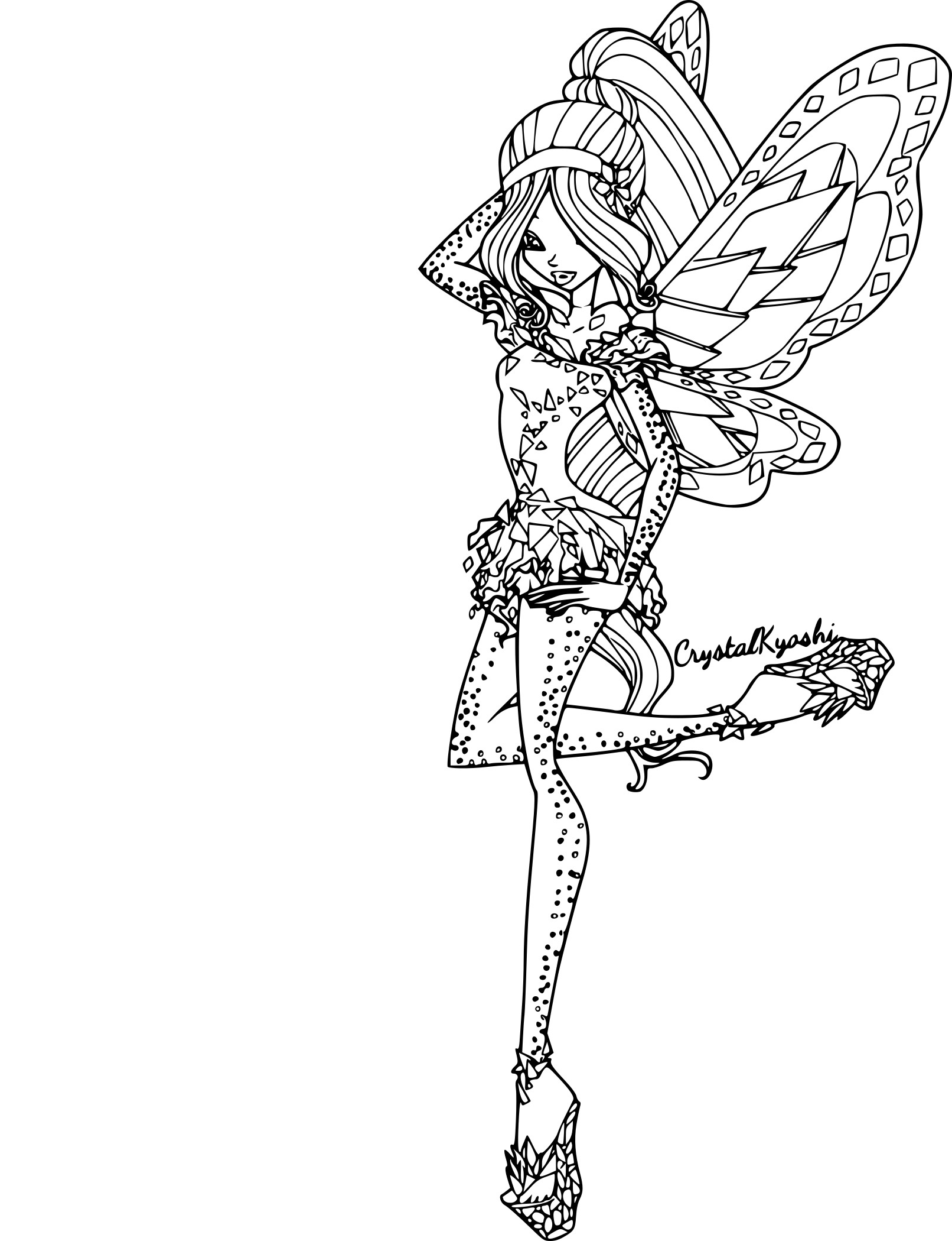 Winx coloriage flora