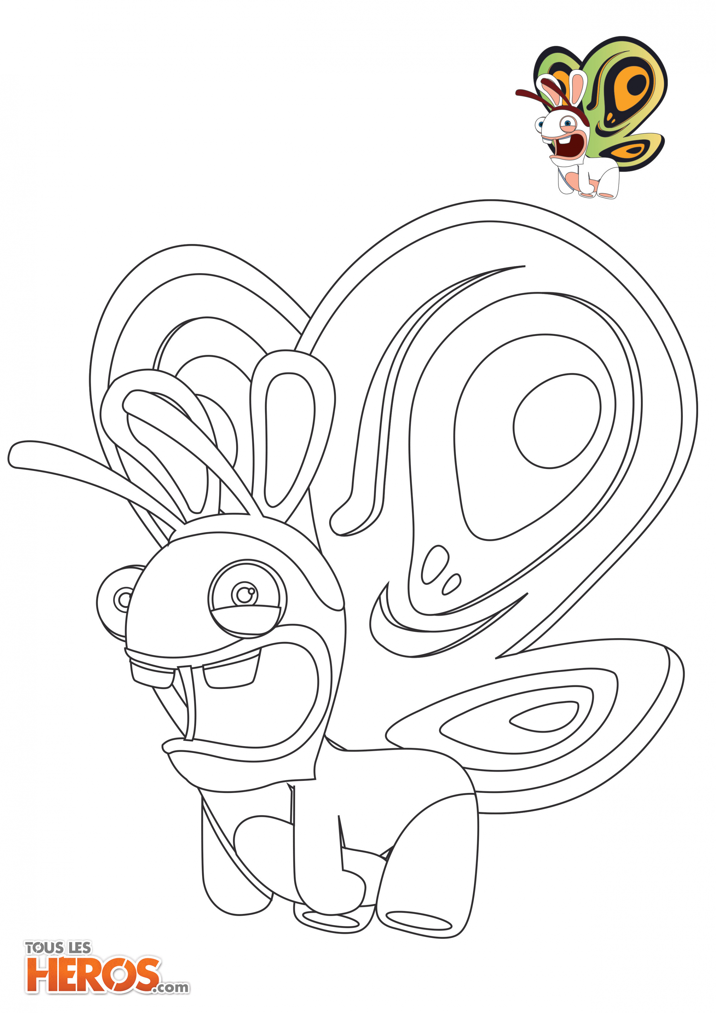 Coloriage de lapin cretain