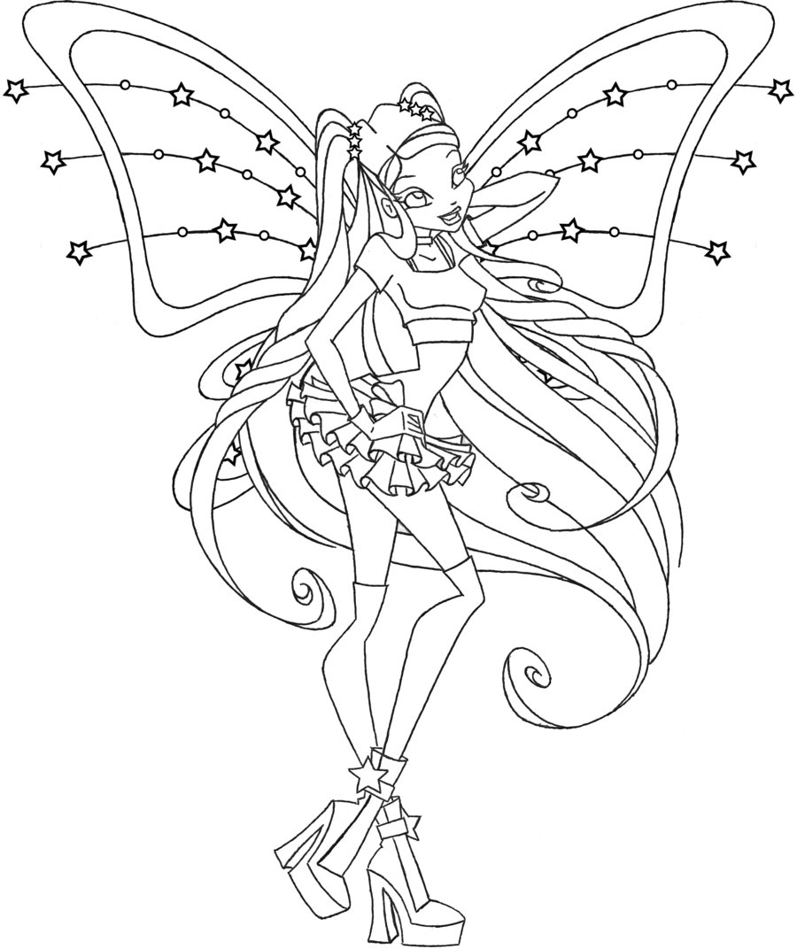 Coloriage winx believix