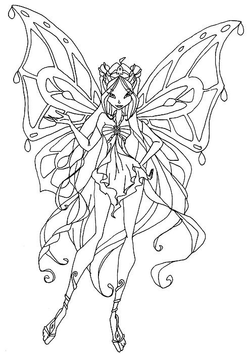 Coloriage winx lovix