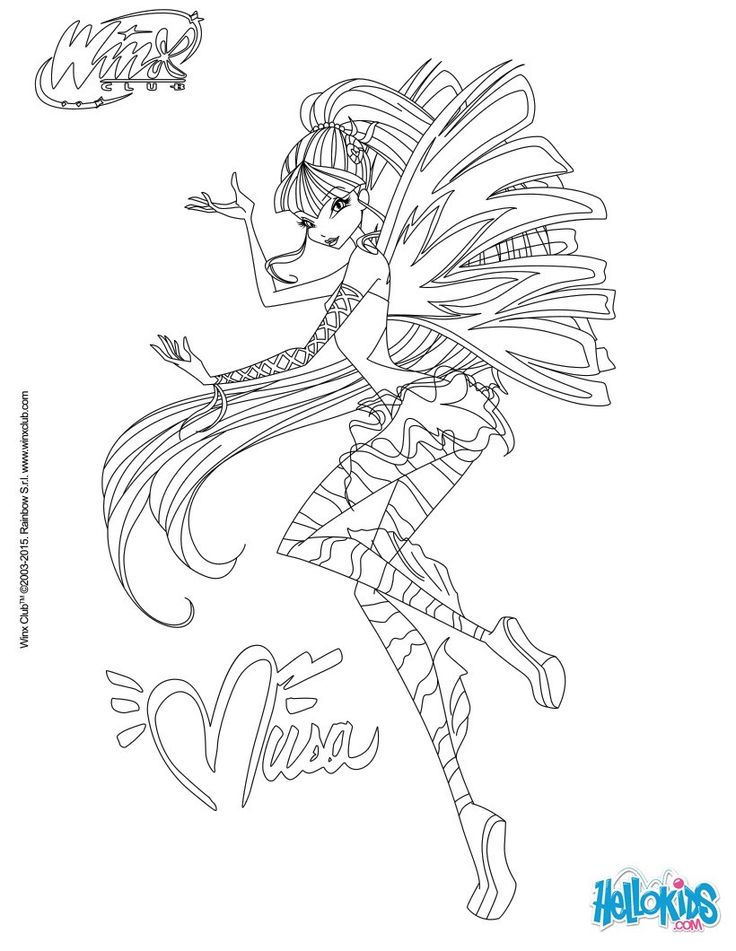 Coloriage de winx lovix