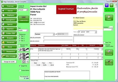 Nego facturation gratuit