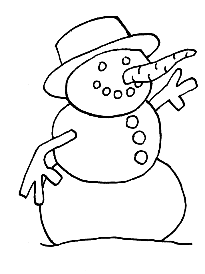 Image bonhomme de neige a imprimer