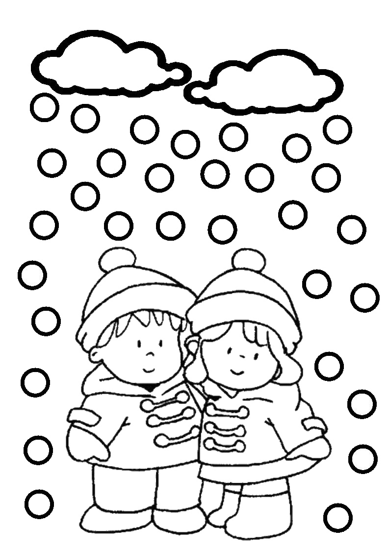 Dessin hiver maternelle