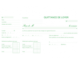 Quittance de loyer vierge a imprimer
