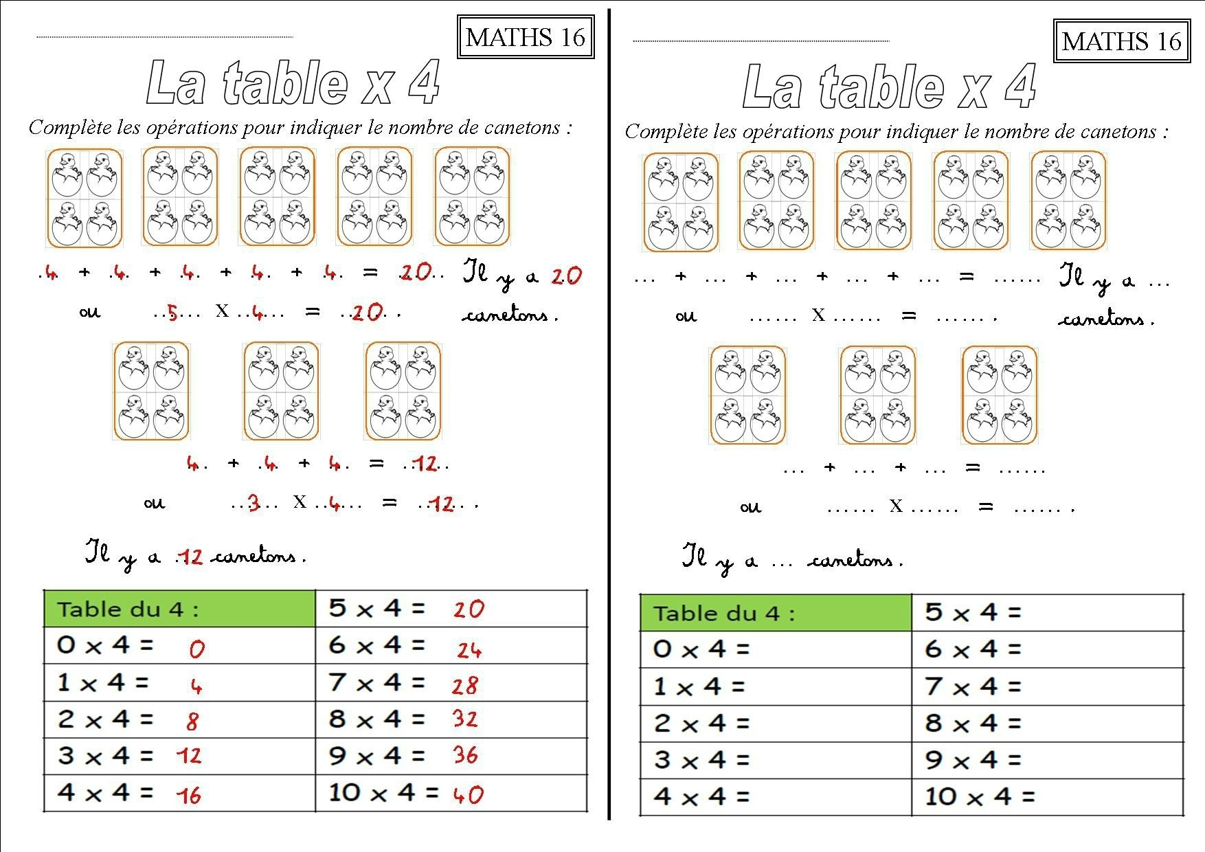 Image de maths a imprimer