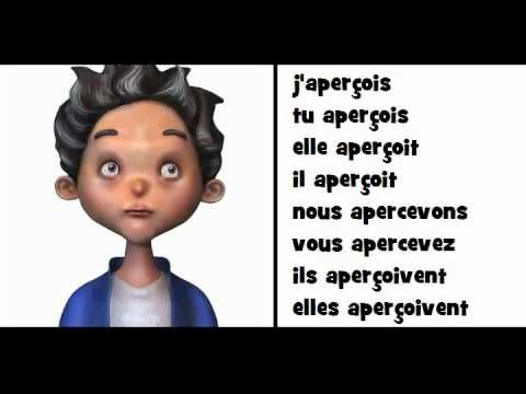 Verbe apercevoir au présent