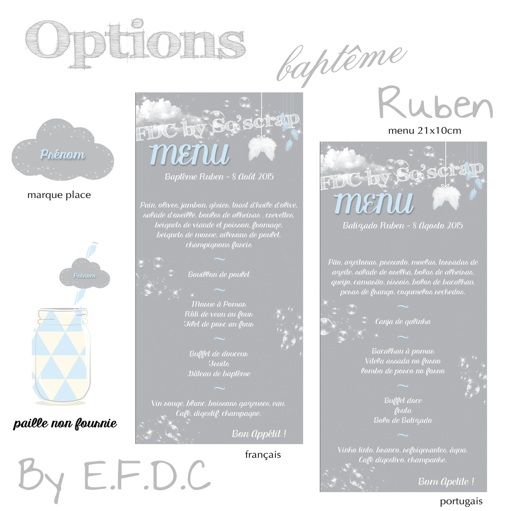 Faire part naissance en portugais