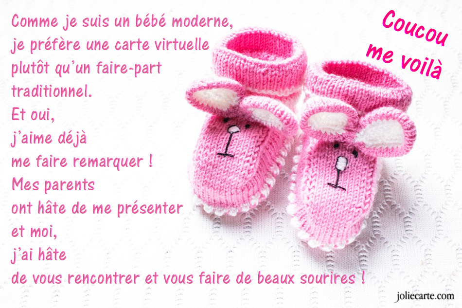 Faire part naissance electronique gratuit