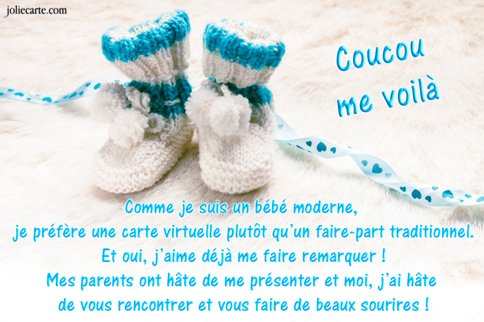 Faire part naissance virtuelle