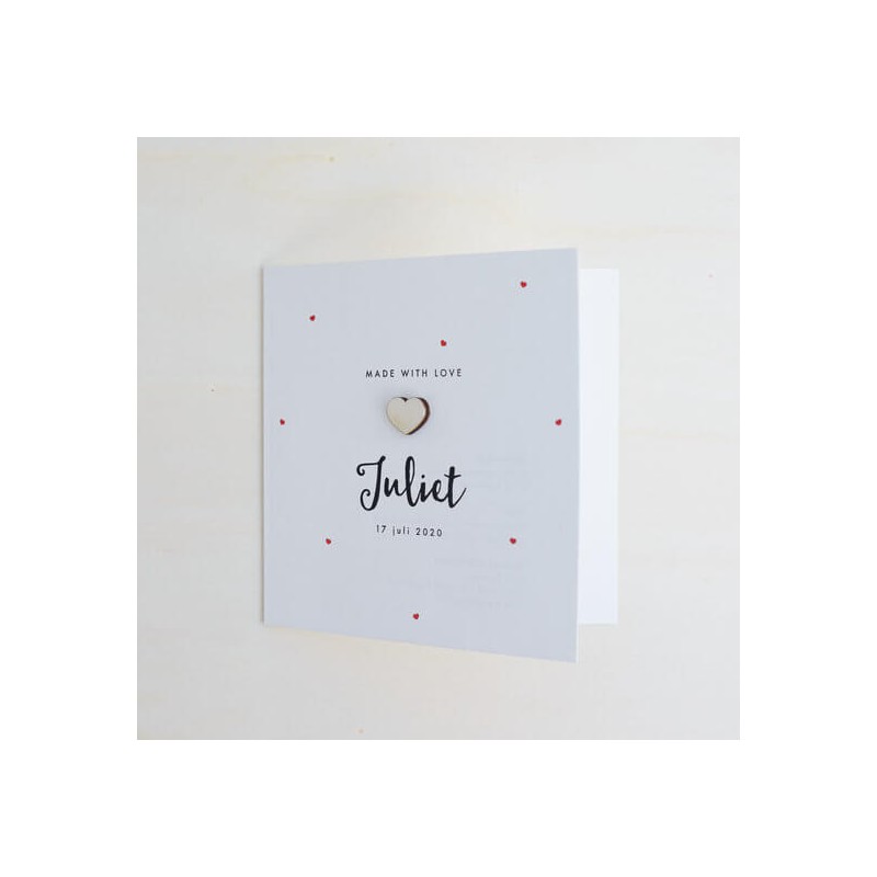 Faire part naissance sans photo