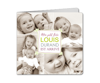 Faire part naissance pas cher frere et soeur