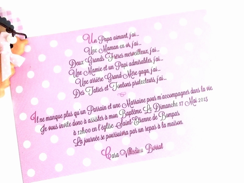 Texte invitation bapteme papillon