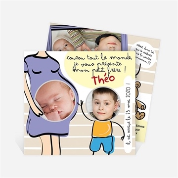 Carte naissance humour