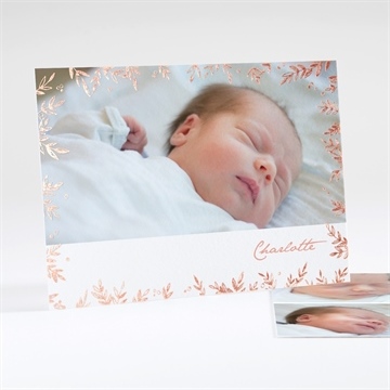 Faire part naissance rectangle